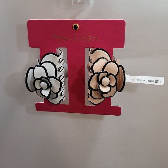 BRAND NEW PINK LINEN HAIR CLAW CLIP CLAMP FOR WOMEN FRENCH STYLE HEAD AC… - Picture 11 of 16